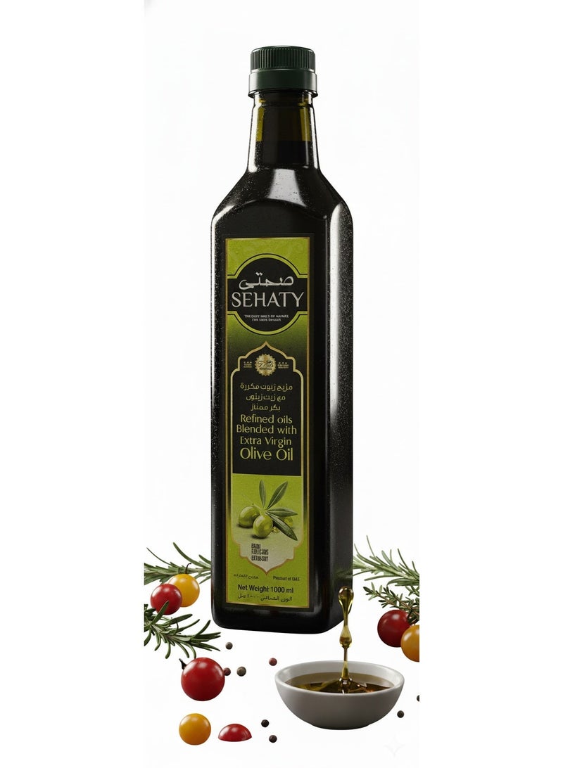 Sehaty Olive Oil Blend for Cooking & Salads – Balanced Taste, High Heat Stability, 1L - Image 3